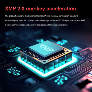 Juhor แรม <span class=keywords><strong>DDR4</strong></span> 4000เมกะเฮิรตซ์16กิกะไบต์/8กิกะไบต์ * 2 CL19 <span class=keywords><strong>DDr4</strong></span>แรม1.35โวลต์หน่วยความจำเกมความเร็วสูง <span class=keywords><strong>DDR4</strong></span> RGB 16กิกะไบต์ - Product Image 5