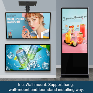 Fábrica de China, máquina de publicidad personalizada más Popular, pantalla montada en la pared, colgante Vertical para ascensor de tienda de té con leche - Product Image 6