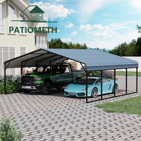Cochera Metálica Resistente de 20x20 en Oferta, Toldo de Acero para Autos, Camionetas y Barcos Directo de Fábrica