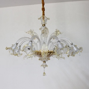 Ánh sáng Châu Âu sang trọng tinh khiết làm bằng tay hoa thủy tinh Đèn Chùm nghệ thuật Thiết kế phòng khách phòng ngủ trẻ em tạo ra nghệ thuật ánh sáng - Product Image 4