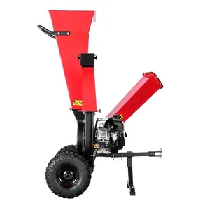 7HP 212CC bensin bertenaga ritel 2 Inch pohon kayu ceria mesin penghancur untuk traktor