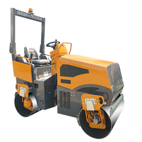Compacteur routier à double roue en acier pour asphalte, moteur diesel Changchai 3T, certifié CE