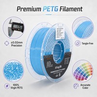 Filamen PETG 3D Sting 1.75mm 1KG ±0.02mm Kecepatan Tinggi Mudah Dicetak Bebas Gelembung Gulungan Rapi Bahan Habis Pakai Printer 3D FDM Grosir