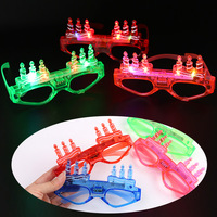 RTS 2025 nouvel an fête LED lunettes lumineuses fête fournitures décor éclairer lunettes bonne année lunettes lumineuses