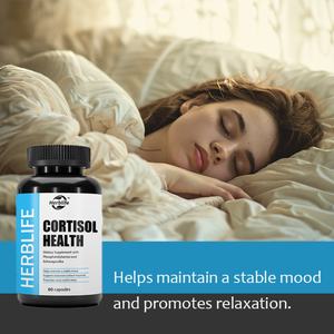 Complément alimentaire pour la santé du cortisol avec du magnésium et de l'ashwagandha pour soutenir l'humeur, la réponse équilibrée au cortisol, la relaxation et le sommeil profond - Product Image 3