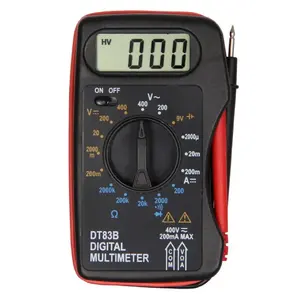 Multímetro digital de bolsillo DT83B con herramienta electrónica multiprobador de prueba de batería