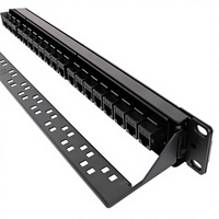 Panel de Conexiones CAT6 YOFC de 24/48 Puertos, 19" 1U para Montaje en Rack, UTP RJ45, Certificado CE/ROHS