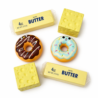 Aneka Kue Teh Sore, Stik Mentega, Donat, Desain Keju, Mainan Squishy Pu Slow Rising untuk Anak-anak