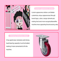 Distributeur automatique de produits pour ongles 24h/24 et 7j/7 avec écran tactile de 21,5 pouces, compatible SDK, acceptant les paiements en espèces, QR et cartes de crédit, personnalisable pour les petites entreprises