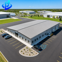 Bâtiment d'entrepôt industriel préfabriqué moderne avec structure en acier léger et résistance au vent élevée pour les projets aux États-Unis