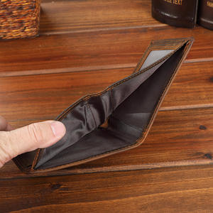 Clip para Billetes Delgado y Minimalista con Bloqueo RFID, Tarjetero Delgado y Elegante de Cuero Genuino, Billetera Bifold para <span class=keywords><strong>Hombre</strong></span> con Ventana para Identificación - Product Image 3