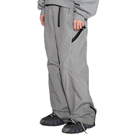 Pantalon de snowboard pour homme, coupe ample, imperméable, respirant, doublé polaire, taille élastique, style gothique, idéal pour l'automne et les activités de plein air