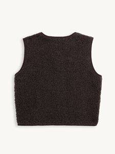 <span class=keywords><strong>Gilet</strong></span> en polaire Teddy pour enfants, veste sans manches chaude pour l'automne et l'hiver, pour garçons et filles, col rond boutonné, <span class=keywords><strong>gilet</strong></span> en sherpa décontracté - Product Image 5