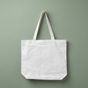 Horizontal <b>Canvas</b> <b>Tote</b> <b>Bag</b> 11 oz 14x12x4 Colour Screen Bottom for Shopping & Travel - Product Image 4