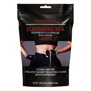 OEM herbal detox tea 100% plant ingredient tea bag 14 days Slimming fat burning solution reducing big belly