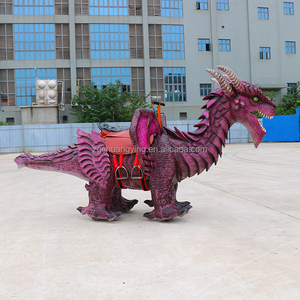 Mexiko Stadt Unterhaltung Einkaufs zentrum Fernbedienung elektronische <span class=keywords><strong>Zoo</strong></span> Walking Tier elektrische Drachen fahrt auf Spielzeug Dinosaurier Fahrten - Product Image 2