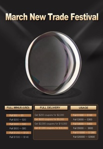 Lente Bifocal de lectura plana, lente óptica de recubrimiento EMI, CR39 1.499/1,56 - Product Image 4