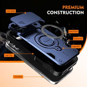 โรงงานไป๋หลี่ ยอดนิยม 360 °   เคสโทรศัพท์แบบหมุนได้สำหรับ iPhone 17/18 PRO MAX พร้อมเลนส์สไลเดอร์ ป้องกันการตกกระแทก ฝาหลังป้องกัน - Product Image 6