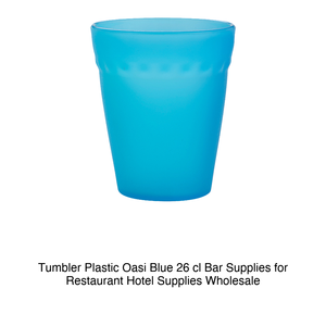 Verre en plastique bleu Oasi 26 cl H 9,5 cm Ø 8 cm - Product Image 2