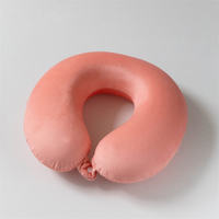 Oreiller cervical ergonomique en mousse à mémoire de forme ultra-douce en forme de U pour le voyage, respirant et portable