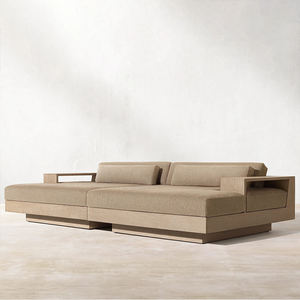 Chaises longues en teck d'extérieur nordiques, chaise de patio, chaise de plage, lit de soleil de jardin, ensemble de meubles d'extérieur anti-corrosion, chaise longue de plage en teck - Product Image 3