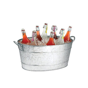 Seau à glace rond en métal galvanisé de 5L et 8L, personnalisable, pour bière et vin, vente en gros, pour Allemagne, Zhiguli, <span class=keywords><strong>Bunker</strong></span> Hill, Paul John - Product Image 5