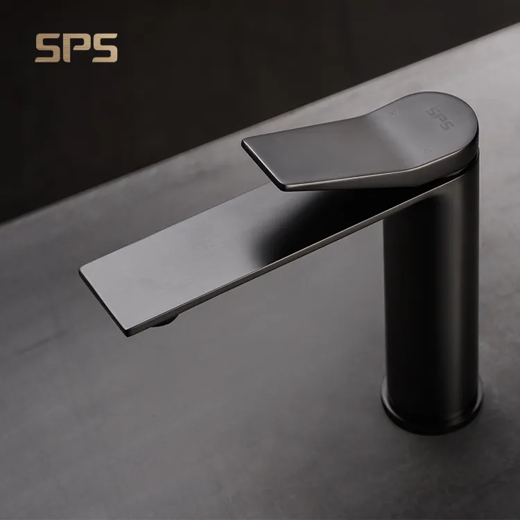 A2026 Modern Luxury Single Handle Hole Gold Sanitary Ware Faucets Basin Sink Tap Hot and Cold Taps Mixer Faucet For Bathroom