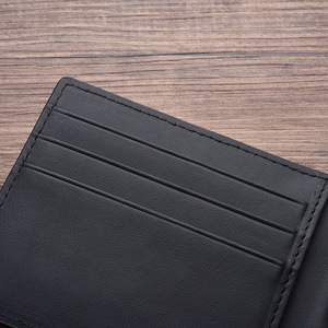 JINBAOLAI 2019 New Style Short Section Carbon Fiber Genuine Leather <strong>RFID</strong> blocked Protected <strong>Wallet</strong> For Men,Male Coin Purse - Product Image 6
