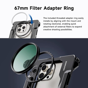 Cho Dual-Hand điện thoại di động thỏ lồng video đứng ổn định nối dài có thể điều chỉnh linh hoạt hợp kim nhôm nhiếp ảnh - Product Image 5