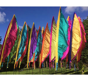 Bandera <span class=keywords><strong>de</strong></span> plumas <span class=keywords><strong>de</strong></span> poliéster 100% personalizada al por mayor, decoración voladora grande para exteriores, pancarta colorida, bandera del Festival <span class=keywords><strong>de</strong></span> <span class=keywords><strong>Bali</strong></span> - Product Image 5