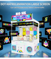 Machine de jeu attrape-poupées à six griffes personnalisable, à fort potentiel de profit, avec taux de distribution réglable, pour carnaval, foire de rue, magasin de proximité