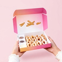 Boîte à churros biodégradable personnalisée, recyclable, de qualité alimentaire, pour pâtisserie, gâteaux, beignets, biscuits