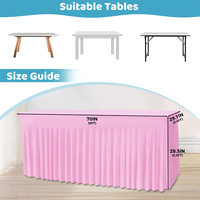 Nappe de table rectangulaire sur mesure de 6 pieds pour mariages, banquets et événements – Nappe en polyester résistante pour hôtels (vente en gros)