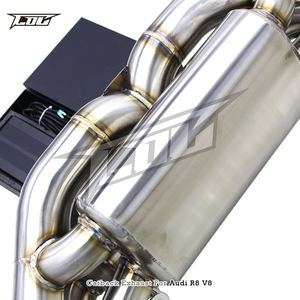 Tuyau d'échappement COC Valvetronic Catback pour <span class=keywords><strong>Audi</strong></span> <span class=keywords><strong>R8</strong></span> <span class=keywords><strong>V8</strong></span> 4.2L 2006-2015 Escape Système d'échappement de réglage sport en acier inoxydable - Product Image 5