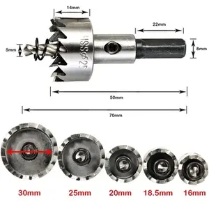 Buraco Saw Para Metal versátil para perfuração eficiente Buraco Saw Set para Metal Durable Precision Corte Buraco Serras