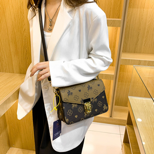 Borsa retrò di grande capacità borsa a tracolla monospalla di design francese 2022 da donna borsa a tracolla stampata a tracolla vecchia - Product Image 5