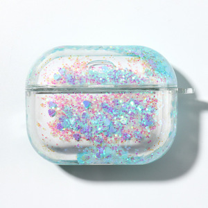 Étui pour écouteurs AirPods <span class=keywords><strong>Pro</strong></span> 2 avec paillettes et sangle, coque de protection rigide transparente pour Airpods 4 <span class=keywords><strong>Pro</strong></span> 1 2 3 générations - Product Image 6