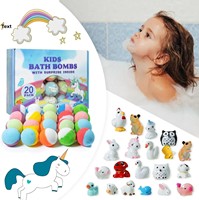 Boules de sel de bain naturelles bicolores parfumées aux huiles essentielles pour le commerce extérieur – Lot de bombes de bain en gros