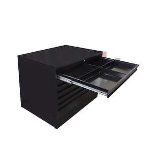 High Quality <strong>Black</strong> Color Steel 5 Drawer Flat <strong>File</strong> Drawing <strong>Cabinet</strong> with Wooden Top - Product Image 2