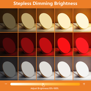 Veilleuse portable pour enfants à 3 couleurs changeantes, 625~630 nm, rouge, ambre, spectre complet, alimentée par batterie, moderne, pour la chambre à coucher, aide au sommeil - Product Image 4