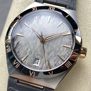 Reloj de Negocios Moderno y Elegante para Hombre con Cristal de Zafiro Simple en la Parte Delantera y Trasera, Bisel de Cerámica y Visualización de Fecha - Product Image 2