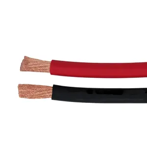 Rojo negro 1/0 4/0 4 AWG calibre Cable batería a inversor 25 35 50 70 95 mm Cable inversor Solar para inversor 1000 2000 3000 vatios