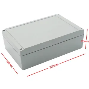 Suministro masivo 230*150*75MM caja de PCB de aluminio impermeable duradera ligera de precio competitivo