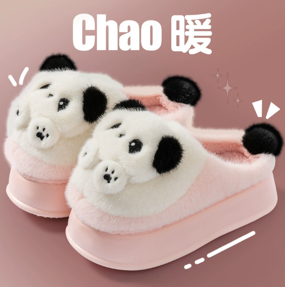 New Product Hot Selling Product Cute Slippers Panda Slippers Warm Keeping Panda Plush Slipper