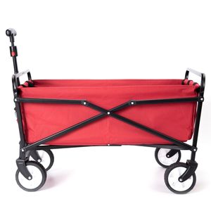 Large Capacity Custom Camping Shopping <b>Foldable</b> Four-Wheel Steel & MDF <b>Trolley</b> Cart with OEM Support Eco-Friendly & Waterproof - Product Image 5
