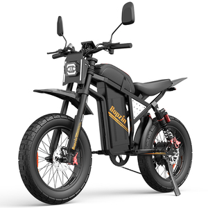Bicicleta eléctrica híbrida de montaña Bopzin 60V 35Ah con suspensión completa, tipo Stealth Bomber, para adultos, con alarma antirrobo. - Product Image 1