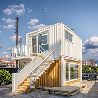 Maison conteneur préfabriquée moderne et respirante de 40 pieds, autonome, avec panneaux sandwich, prix usine, pour villas et hôtels