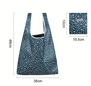 Sac de courses en polyester durable avec logo personnalisé, pliable et imperméable, pour les courses à la maison et au supermarché - Product Image 1