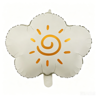 Nouveau style de ballon en aluminium connecté en forme de trois champignons pour la décoration de camping en extérieur, accessoire photo et arrangement de fête d'anniversaire
