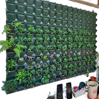 Pot Tanaman Hias Dinding Bertingkat untuk Rumah & Taman, Model Kotak Hutan
